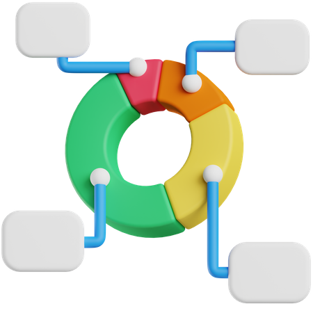 Pie chart  3D Icon