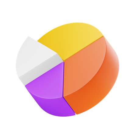 Pie Chart  3D Icon