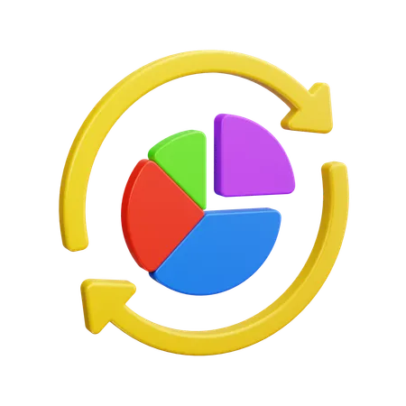 Pie Chart  3D Icon