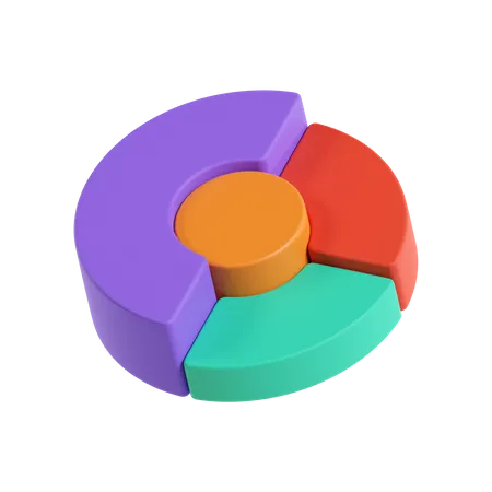 Pie Chart  3D Icon