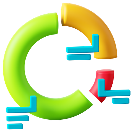 Pie Chart  3D Icon