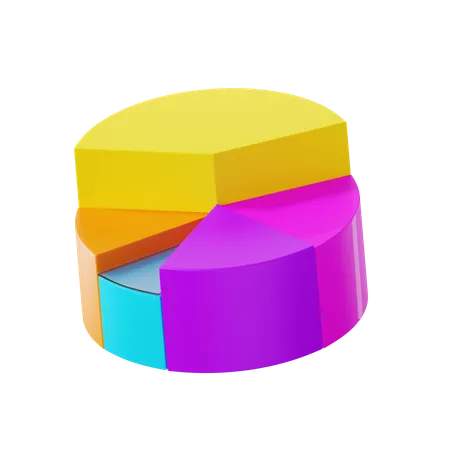 Pie Chart  3D Icon