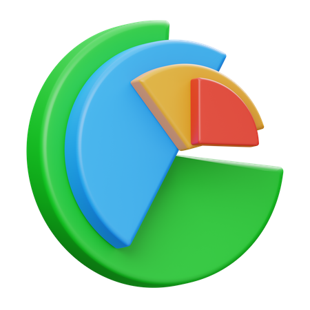 Pie Chart  3D Icon