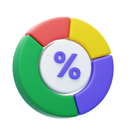 Pie Chart  3D Icon