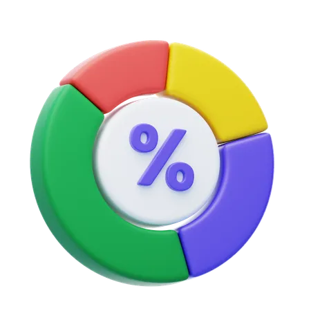 Pie Chart  3D Icon