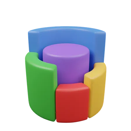 Pie Chart  3D Icon