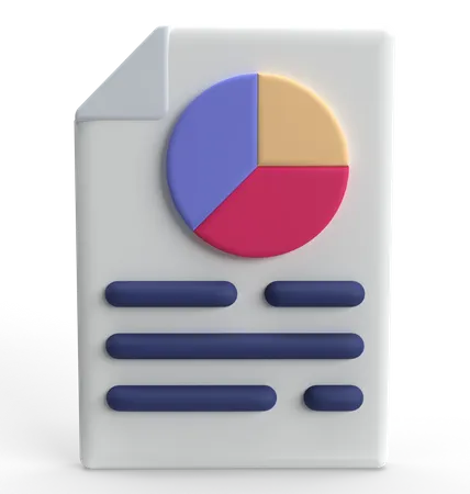 Pie Chart  3D Icon