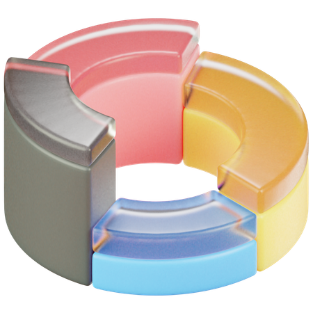 Pie Chart  3D Icon