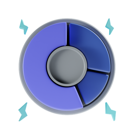 Pie Chart  3D Icon