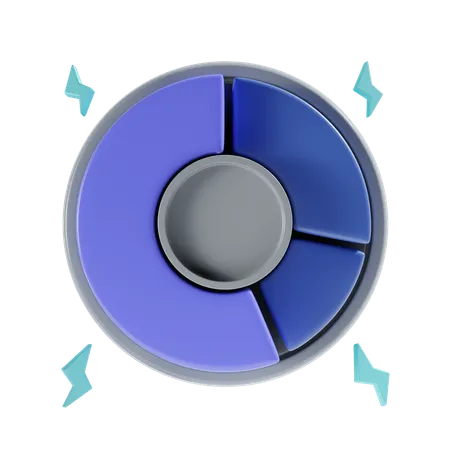 Pie Chart  3D Icon