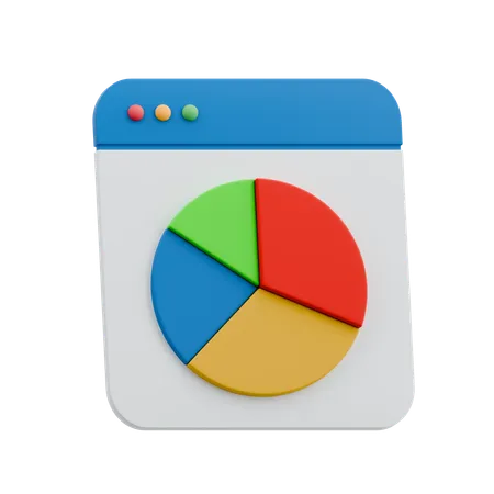 Pie Chart  3D Icon