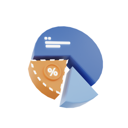 Pie Chart  3D Icon