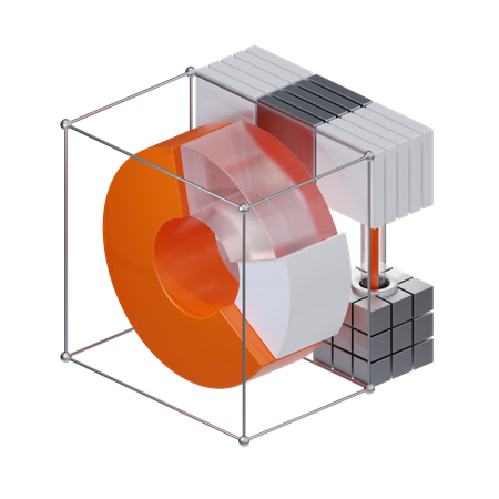 Pie Chart  3D Icon