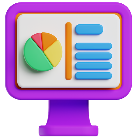 Pie chart  3D Icon