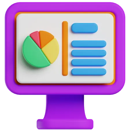 Pie chart  3D Icon