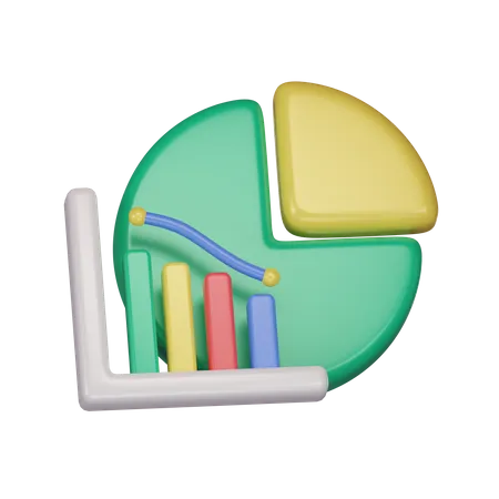 Pie Chart  3D Icon