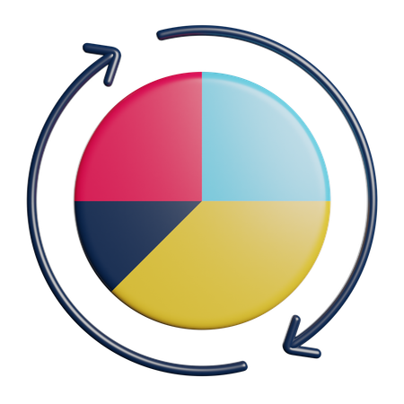 Pie Chart  3D Icon