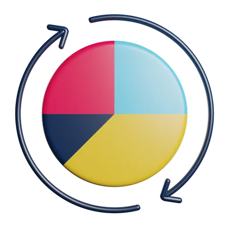 Pie Chart  3D Icon