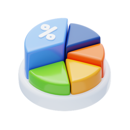 Pie Chart  3D Icon