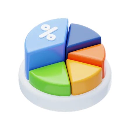 Pie Chart  3D Icon