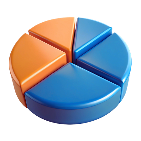 Pie Chart  3D Icon