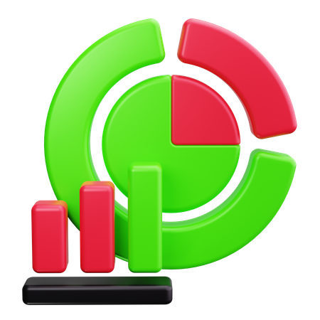 Pie Chart  3D Icon