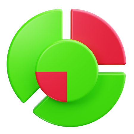 Pie Chart  3D Icon