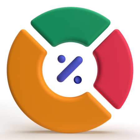 Pie Chart  3D Icon