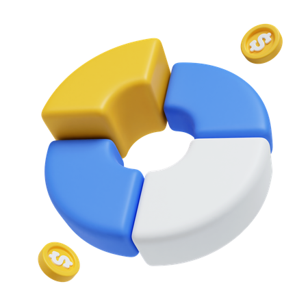 Pie Chart  3D Icon