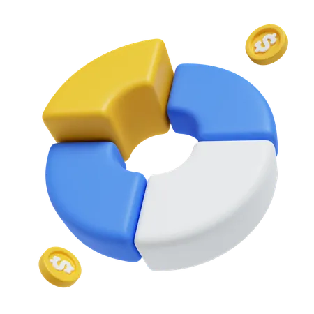 Pie Chart  3D Icon