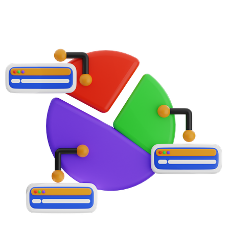 Pie Chart  3D Icon