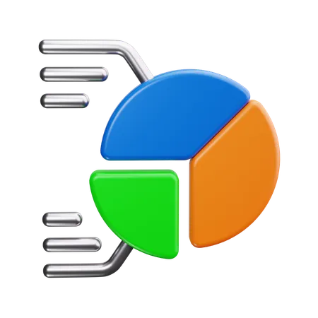 Pie chart  3D Icon