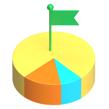 Pie Chart  3D Icon