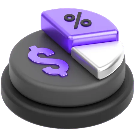 Pie Chart  3D Icon