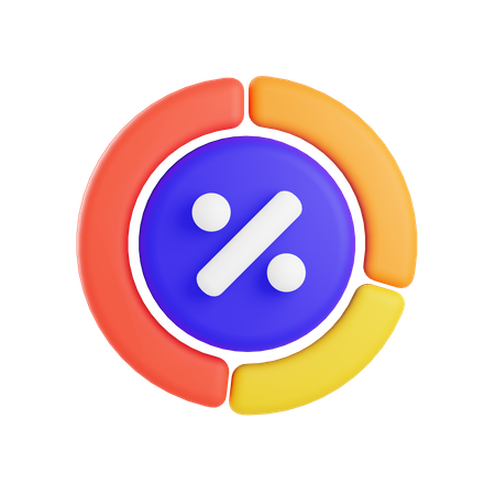 Pie Chart  3D Icon