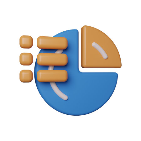 Pie Chart  3D Icon