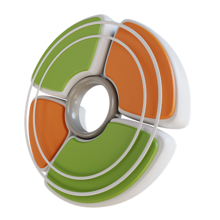 Pie Chart  3D Icon