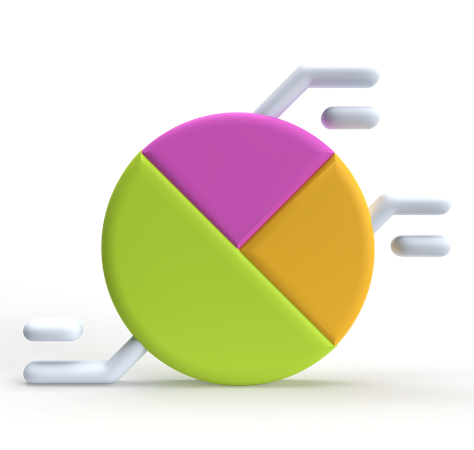 Pie Chart  3D Icon