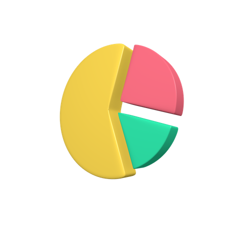 Pie chart  3D Illustration