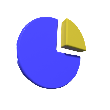 Pie chart  3D Illustration