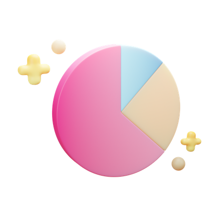 Pie chart  3D Illustration