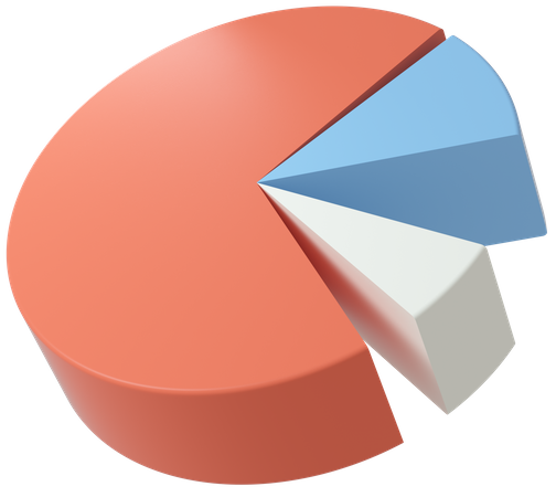 Pie Chart  3D Illustration