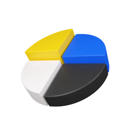 Pie chart  3D Illustration