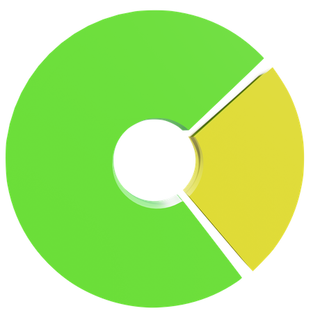 Pie chart  3D Illustration