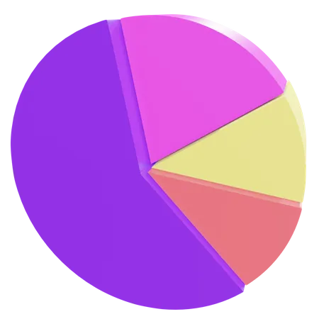 Pie chart  3D Illustration