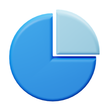 Pie chart  3D Illustration