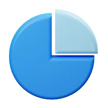 Pie chart  3D Illustration