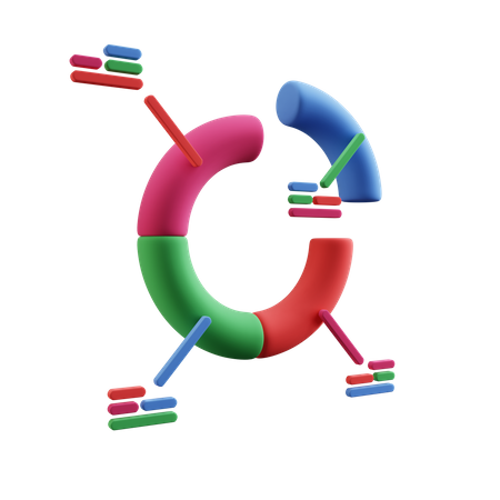 Pie Chart  3D Illustration