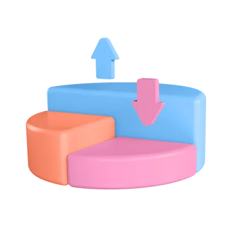 Pie Chart 3D Illustration