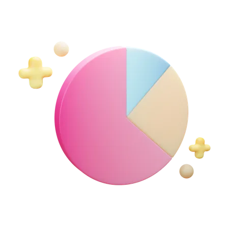 Pie chart  3D Illustration